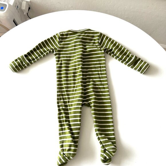Kate Quinn Long Sleeve Zipper Footie Pajamas Organic Cotton 3-6m - Picture 4 of 4